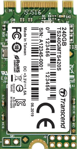 Transcend MTS420 - Solid state drive - 240 GB - intern - M.2 2242 - SATA 6Gb/s