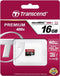 Transcend Premium UHS-I Micro SD kaart 16GB (300x)