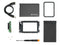 Transcend StoreJet Upgrade kit 2.5 inch - Harde schijf behuizing - Zwart