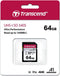 Transcend TS64GSDC340S SDXC-kaart 64 GB A1 Application Performance Class, v30 Video Speed Class, UHS-Class 3 Schokbeste
