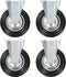 Transportwielen 4 stuks 200 mm - Zwenkwielen