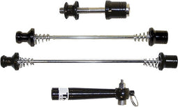 Tranzx Quick Release Voor/achternaaf + Zadelpen Zwart