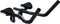 TranzX tri-bar opzetstuur JD-808 alu verst zw
