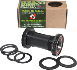 TRAPAS BSA -> 30MM CRANKS - ACB - ZWART