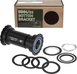 TRAPAS PRESSFIT BB86/92 SRAM - THREADED - ZWART