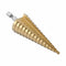 Trapboor 4-32mm HSS titanium / conische boor / stappenboor / ruimer / plaatboor / getrapte boor / fr