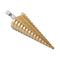 Trapboor 4-32mm HSS titanium / conische boor / stappenboor / ruimer / plaatboor / getrapte boor / fr