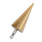 Trapboor 4-32mm HSS titanium / conische boor / stappenboor / ruimer / plaatboor / getrapte boor / fr