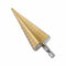 Trapboor 4-32mm HSS titanium / conische boor / stappenboor / ruimer / plaatboor / getrapte boor / fr