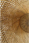 Trapezium salontafel - 80x80x38 - Naturel - Rotan/teak