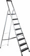 TRAPLADDER ALUMINIUM 8 TREDEN BREDE TREDEN