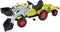 Traptractor BIG Claas Celtis met voorlader en aanhanger