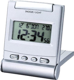Travel size klokje - Openklap functie - Datum en temperatuurweergave - Lichtfunctie