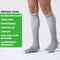 Travelhawk Compressiekousen Grijs - 3 Stuks - Hardloopsokken - Premium Compressiesokken - Running Socks - Vochtafdrijvend - Skisokken - Voorkom Blessures & Spierpijn - L/XL