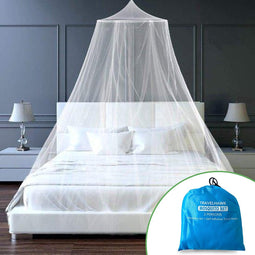 Travelhawk Klamboe - Rond Muskietennet - Klamboe 2 Persoons - Reisklamboe – Klamboe 1 Persoons - Mosquitonet Geschikt Voor 1 en 2 Persoons Bed