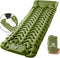 Travelhawk Luchtbed - Slaapmat Zelfopblazend - Campingbedje - Slaapmatten - Luchtbed met Ingebouwde Pomp - Slaapmatje 1 Persoons - Kliksysteem - Groen