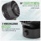 Travelhawk Mini USB Ventilator - Tafelventilator - Mini Fan - Klein, Stil en Geruisloos - Dual Motoren - Kantelbaar - 2 Snelheden - Zwart
