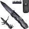 Travelhawk Zakmes - Multitool Zakmes - 14-in-1 Multitool - Blikopener - Flesopener - Zakmes -Schroevendraaier -9 verwisselbare schroeven - Draagetui - Zakmessen