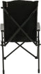 Travellife Barletta Camping Vouwstoel Cross Black - Rugleuning in 3 standen verstelbaar - Water- en uv-bestendig - Draagtas inbegrepen
