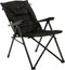 Travellife Barletta Camping Vouwstoel Cross Black - Rugleuning in 3 standen verstelbaar - Water- en uv-bestendig - Draagtas inbegrepen
