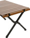 Travellife Camping Loungetafel Walnut 90 - Stijlvol en compact - Oprolbaar houten tafelblad - Inclusief draagtas