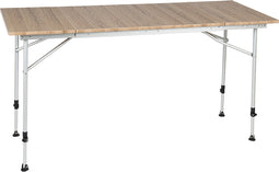 Travellife Sorrento Uitschuifbare Campingtafel Bruin 80/110/140x70 cm - Compact en gebruiksvriendelijk - In hoogte verstelbaar - Stabiel en lichtgewicht