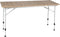 Travellife Sorrento Uitschuifbare Campingtafel Bruin 80/110/140x70 cm - Compact en gebruiksvriendelijk - In hoogte verstelbaar - Stabiel en lichtgewicht
