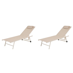 Travis Ligbed - Beige - SET VAN 2
