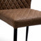 Louis Stapelbare barkruk cognac, Kunstleder, brandvertragend - SET VAN 2