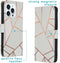 iMoshion Hoesje Geschikt voor iPhone 13 Pro Hoesje Met Pasjeshouder - iMoshion Design Softcase Bookcase - Wit / White Graphic