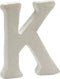 Pincello Decoratieletter K 12,5 X 2 X 15 Cm Polystyreen Wit