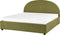 VAUCLUSE - Bed met opbergruimte - Olijfgroen - 160 x 200 cm - Bouclé