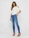 ONLY ONLBLUSH LIFE MID SK ANK RAW REA403 Dames Jeans - Skinny ankle jeans - Geruwde randen - Maat XS