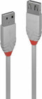 Lindy Anthra Line - USB 2.0 Kabel - 1 m - Grijs