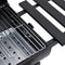 vidaXL Barbecuevat met wielen en schappen 115x85x95 cm staal zwart