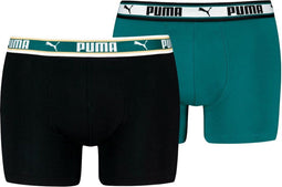 Puma Boxershorts Dual Logo 2-pack Sea Green-M