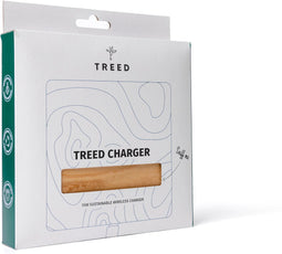 Treed - houten draadloze oplader 15W - handgemaakt - magsafe compatibel - duurzaam (pale ash)