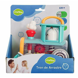 Trein met trekkoord 18 x 12 x 19 cm