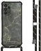 iMoshion Hoesje Geschikt voor Samsung Galaxy A33 Hoesje Met Koord - iMoshion Design Hoesje met Koord - Zwart / Black Marble