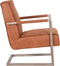 Trend Living Quin Fauteuil - Bruin - Microfiber - Vintage Onderstel