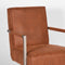 Trend Living Quin Fauteuil - Bruin - Microfiber - Vintage Onderstel