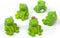 Trendform Kikker magneetset 5 stuks - koelkastmagneetjes