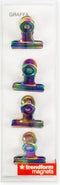 Trendform Magnet Clip Graffa Rainbow - set van 4 stuks