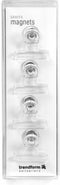 Trendform Magnet Clip Graffa Transparant - set van 4 stuks