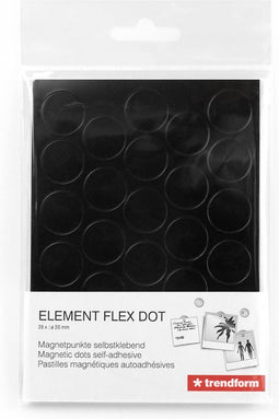 Trendform Magnetic - Element Dot Flex - set van 28 - Zwart
