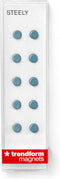 Trendform Magnetisch staal - set van 10 - Zilverblauw