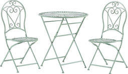 TRENTO - Bistroset voor 2 - Groen - Metaal