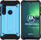 iMoshion Hoesje Geschikt voor Motorola Moto G8 Plus Hoesje - iMoshion Rugged Xtreme Backcover - Lichtblauw