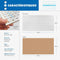 Gereedschapswand van MDF 120 x 60 cm - Wit gelakt - Perforatiebord met 7 mm gaten