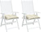 vidaXL - Stoelkussens - 2 - st - 50x50x7 - cm - oxford - stof - crèmewit